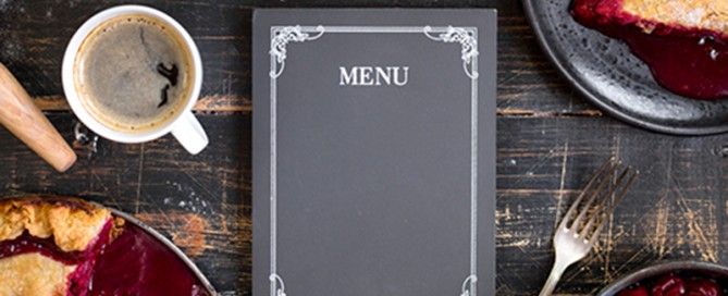 Menu de restaurante