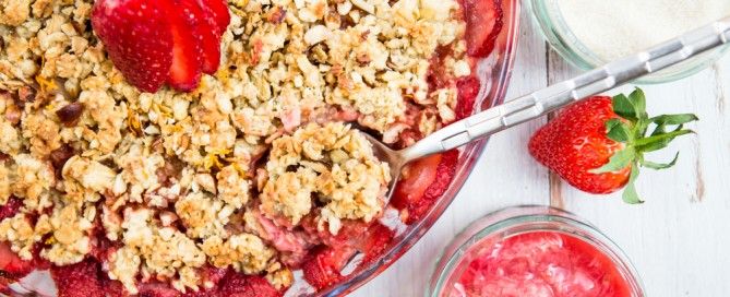 Crumble de frutos rojos