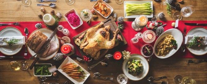 menú navideño con pan rallado