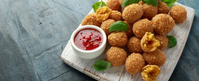 receta de arancini con Frumen Crujiente