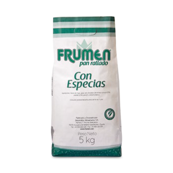 Frumen pan rallado Con Especias. Línea Horeca.
