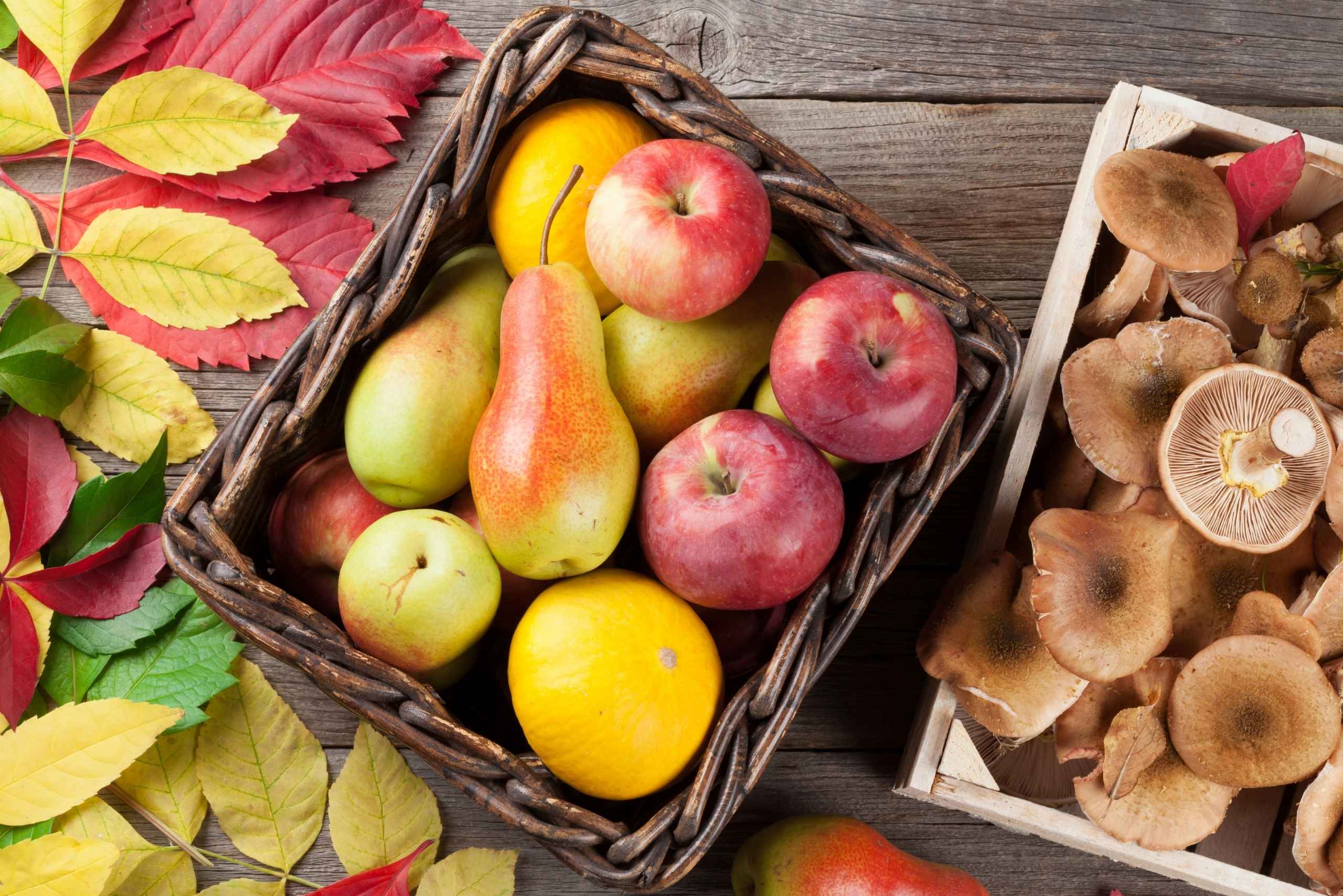bodegon de frutas de temporada para hacer comidas rapidas y saludables