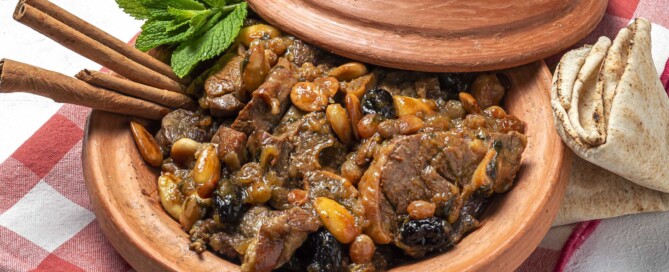 imagen de un plato dieta mediterránea tajine de cordero