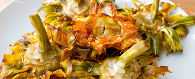 Alcachofas-ajillo-airfryer: