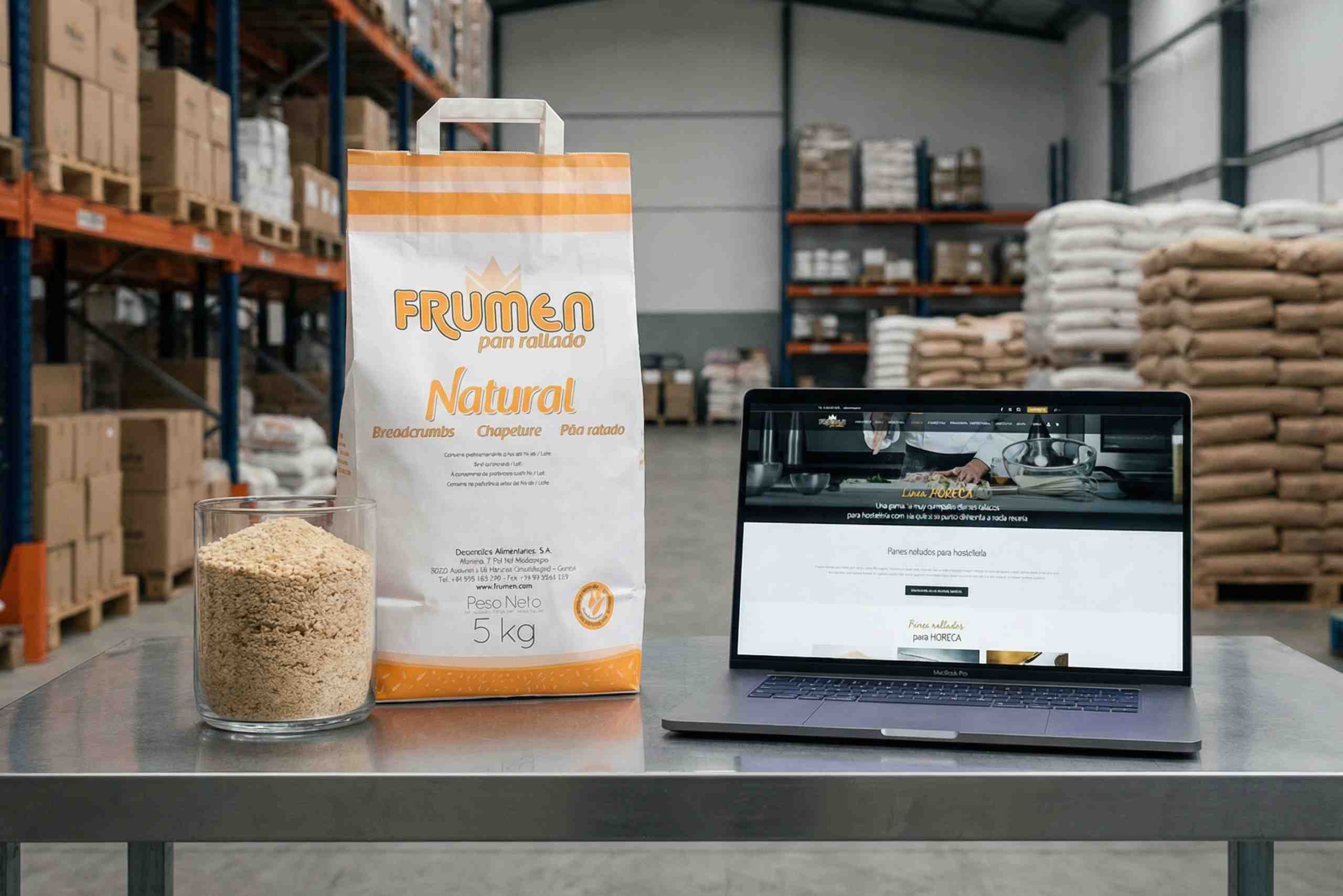 Frumen abre su tienda online a formatos HORECA de 5 kg para bares y restaurantes.