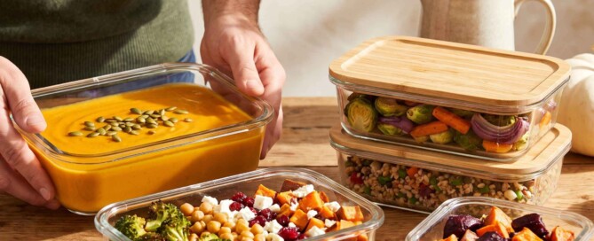 Batch cooking de octubre con verduras de temporada y comidas preparadas para toda la semana